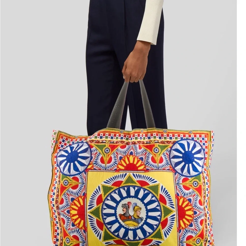 Dolce & Gabbana Foldable Printed Canvas Tote - Picture 3 of 5